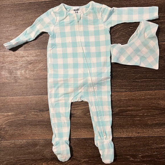 Baby Blue Gingham Onesie - Picture 1 of 1